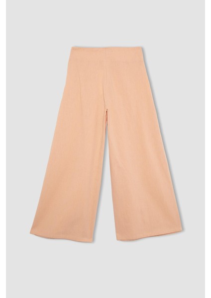 Kız Çocuk Wide Leg Geniş Bol Paça Pamuklu Pantolon C0448A824SP