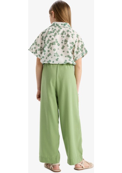 Kız Çocuk Wide Leg Geniş Paça Pantolon C0273A824SM