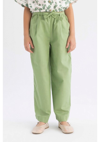 Kız Çocuk Wide Leg Geniş Paça Pamuklu Pantolon B5045A824HS fırsatları