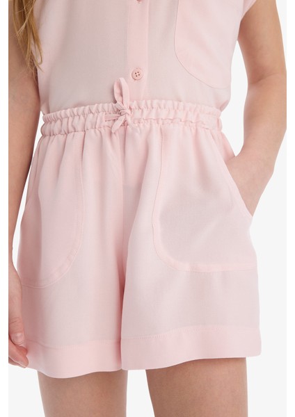 Kız Çocuk Beli Lastikli Viskon Şort D7616A825HS indirimleri