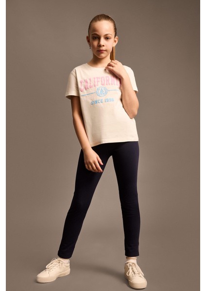 Kız Çocuk Uzun Tayt B5654A825SM