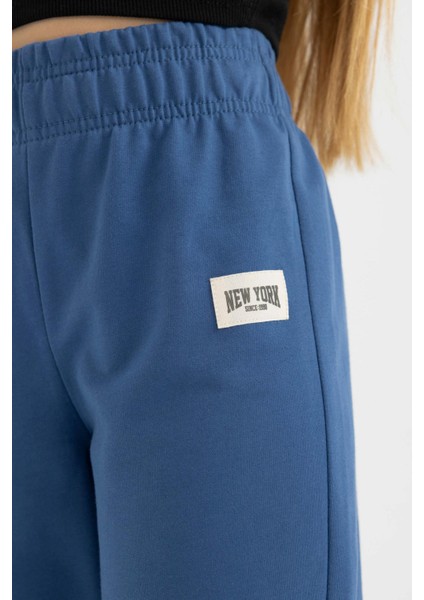 Kız Çocuk Dokuma Etiketli Beli ve Paçası Lastikli Jogger Eşofman Altı C4594A824SM indirimleri