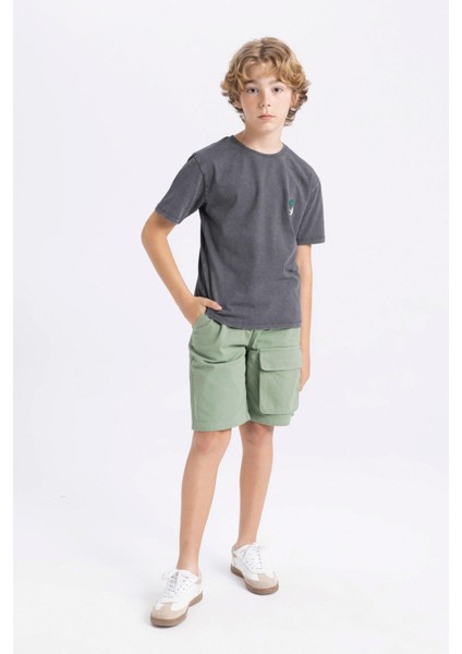 Erkek Çocuk Kargo Fit Gabardin Şort C3528A824SM fiyatları
