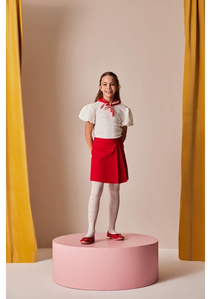 Kız Çocuk Kırmızı Gabardin Şort Etek A1927A825SM fiyatları