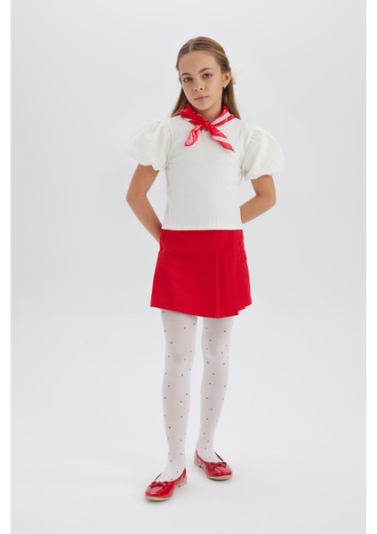 Kız Çocuk Kırmızı Gabardin Şort Etek A1927A825SM fırsatları