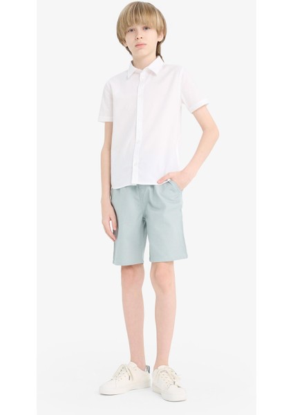 Erkek Çocuk Beli Lastikli Gabardin Şort E6677A825HS fırsatları