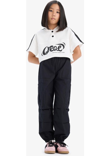 Kız Çocuk Paraşüt Kargo Jogger Paça Pantolon E0162A825SM fiyatları