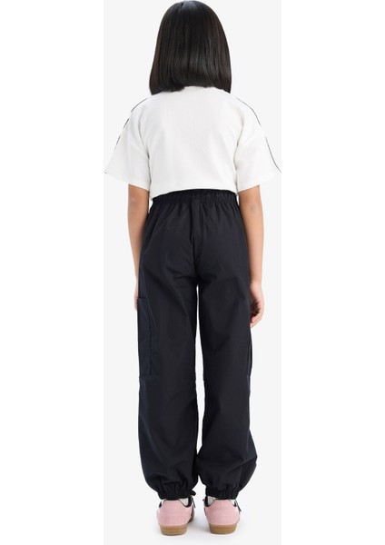 Kız Çocuk Paraşüt Kargo Jogger Paça Pantolon E0162A825SM