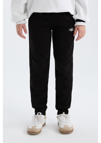Kız Çocuk Beli Lastikli Baskılı Jogger Eşofman Altı D6482A8NS fırsatları