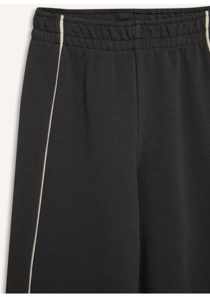 Kız Çocuk Wide Leg Beli Lastikli Geniş Bol Paça Eşofman Altı D9250A825SP