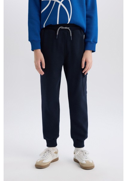 Erkek Çocuk Beli Paçası Lastikli Kargo Cepli Jogger Eşofman Altı Z4094A624WN fırsatları