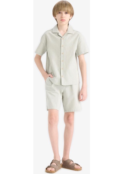 Erkek Çocuk Beli Lastikli Şort