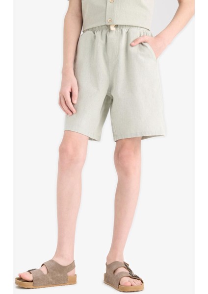 Erkek Çocuk Beli Lastikli Şort fırsatları