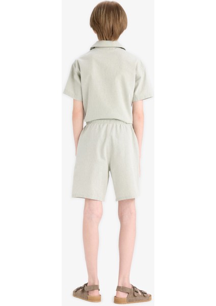 Erkek Çocuk Beli Lastikli Şort