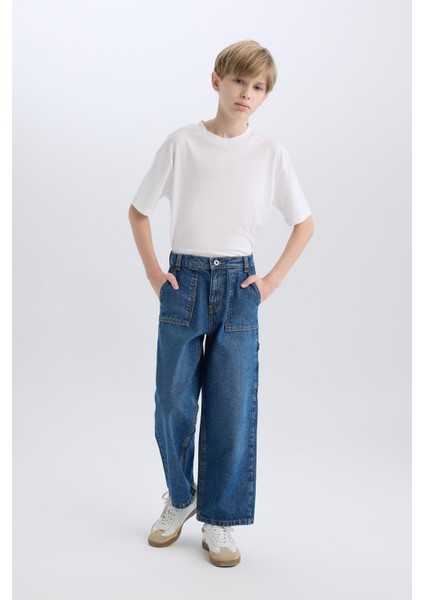 Erkek Çocuk Wide Leg Jean Pantolon D3598A825SP