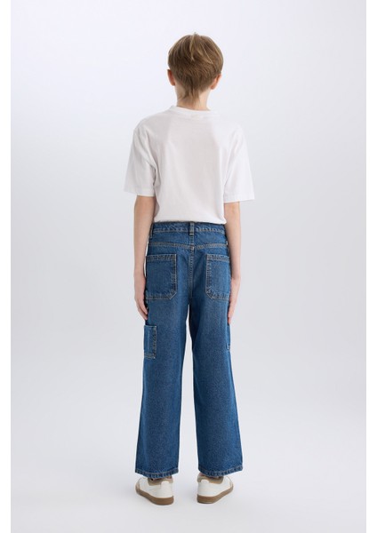 Erkek Çocuk Wide Leg Jean Pantolon D3598A825SP