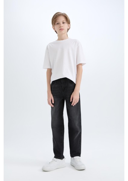 Erkek Çocuk Straight Fit Basic Düz Jean Pantolon C7230A825SM indirimleri