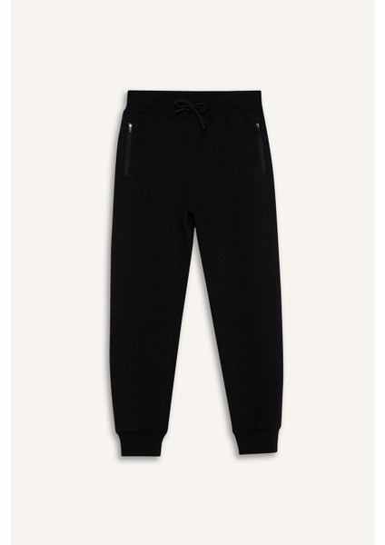 Erkek Çocuk Beli Paçası Lastikli Basic Düz Pike Eşofman Altı B5755A825SP