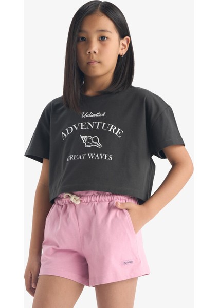 Kız Çocuk Beli Lastikli Baskılı Şort A2455A825HS modelleri