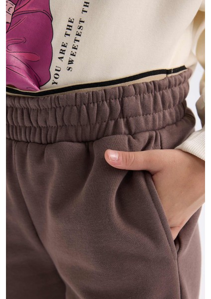 Kız Çocuk Beli Paçası Lastikli Jogger Eşofman Altı D6540A824WN indirimleri