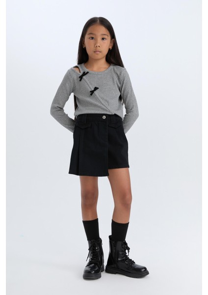 Kız Çocuk Gabardin Şort Etek modelleri