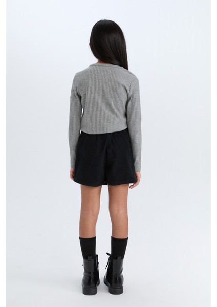 Kız Çocuk Gabardin Şort Etek