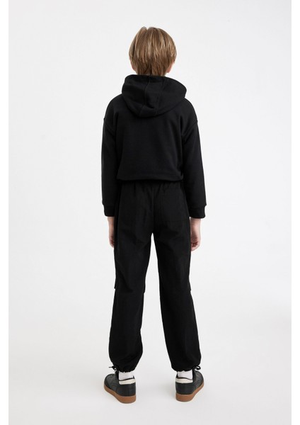 Erkek Çocuk Beli ve Paçası Lastikli Paraşüt Jogger Pantolon C6616A824AU