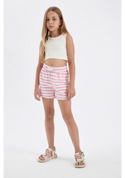 Kız Çocuk Çizgili Şort D0902A824HS modelleri