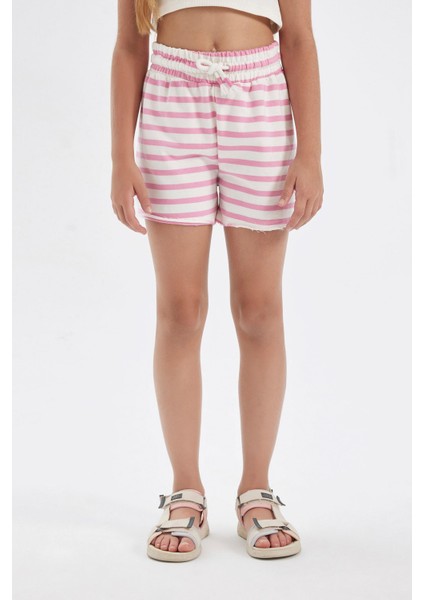 Kız Çocuk Çizgili Şort D0902A824HS fırsatları
