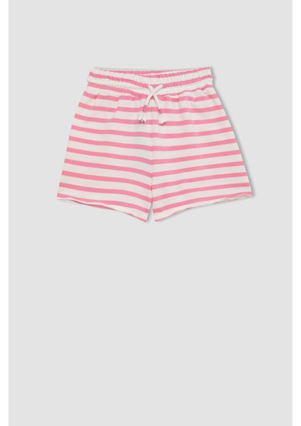 Kız Çocuk Çizgili Şort D0902A824HS