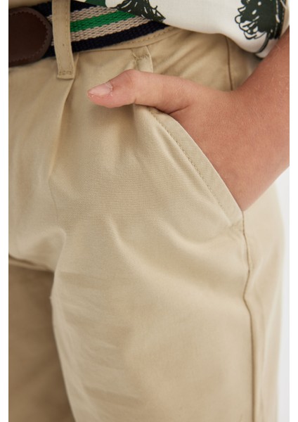 Erkek Çocuk Cepli Kemerli Bermuda Şort fırsatları