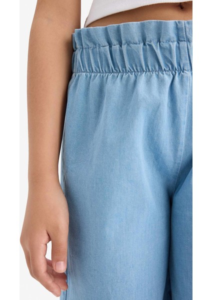 Kız Çocuk Wide Leg Jean Pantolon E6689A825SM indirimleri