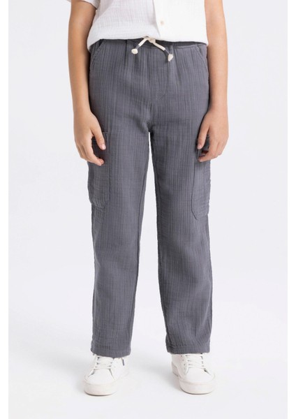 Erkek Çocuk Standart Paça Müslin Pantolon C2608A824SM fırsatları