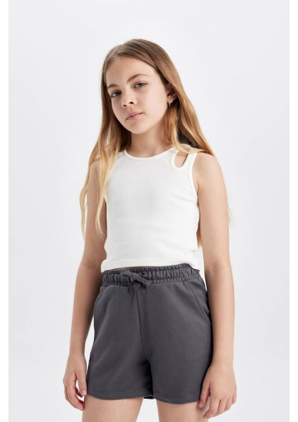 Kız Çocuk Baskılı 2'li Şort