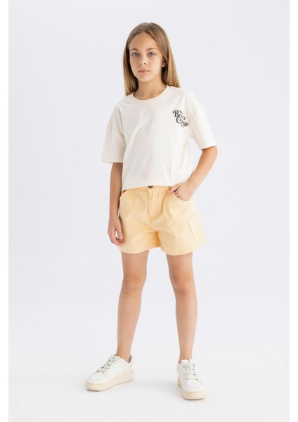 Kız Çocuk Pamuklu Şort C5221A824SM fiyatları