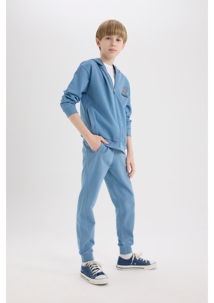 Erkek Çocuk Beli Paçası Lastikli Baskılı Jogger Eşofman Altı D8527A825SP fırsatları