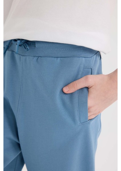 Erkek Çocuk Beli Paçası Lastikli Baskılı Jogger Eşofman Altı D8527A825SP