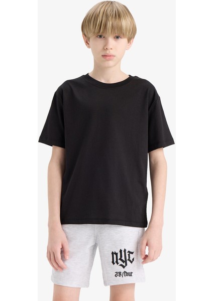 Erkek Çocuk Beli Lastikli Baskılı Şort F6418A825HS fırsatları