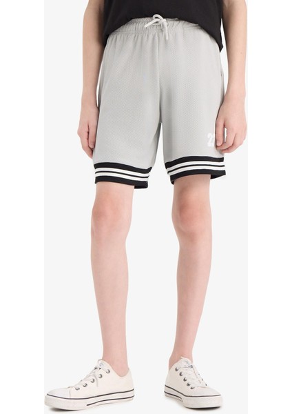 Erkek Çocuk Beli Lastikli Şort