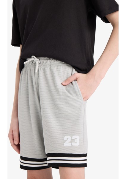 Erkek Çocuk Beli Lastikli Şort