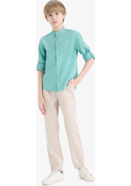Erkek Çocuk Standart Jogger Paça Gabardin Pantolon E5037A825SP