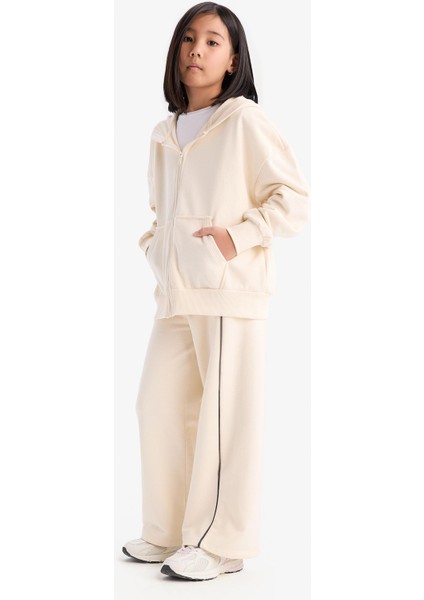 Kız Çocuk Wide Leg Beli Lastikli Geniş Bol Paça Eşofman Altı D9250A825SP fiyatları