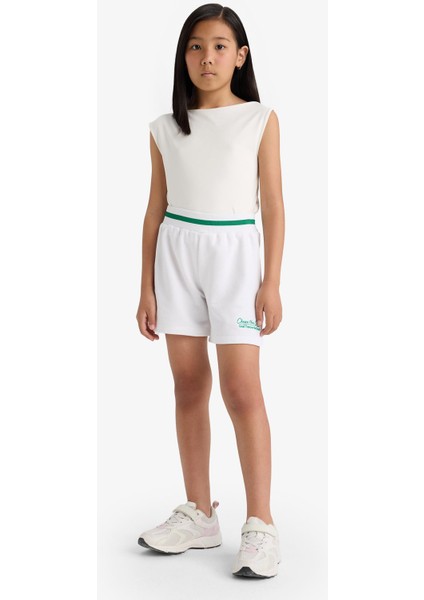 Kız Çocuk Baskılı Beli Lastikli Şort E6588A825SM fiyatları