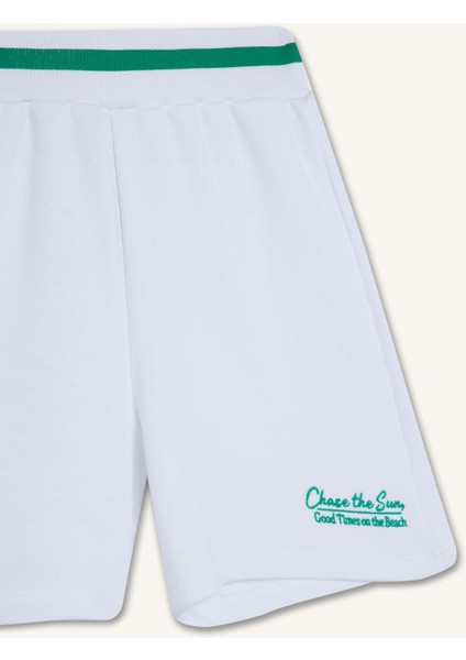 Kız Çocuk Baskılı Beli Lastikli Şort E6588A825SM