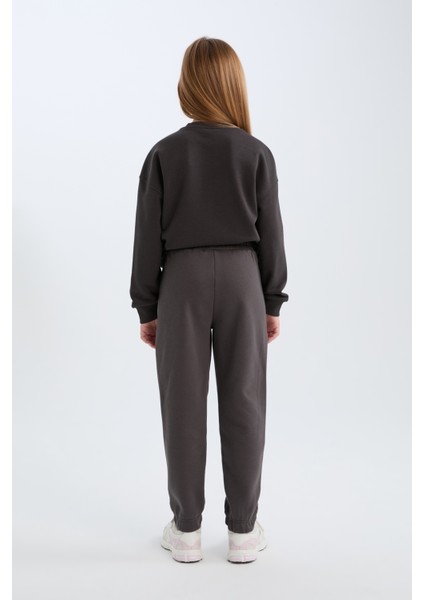 Kız Çocuk Beli Paçası Lastikli Jogger Eşofman Altı D3841A824WN