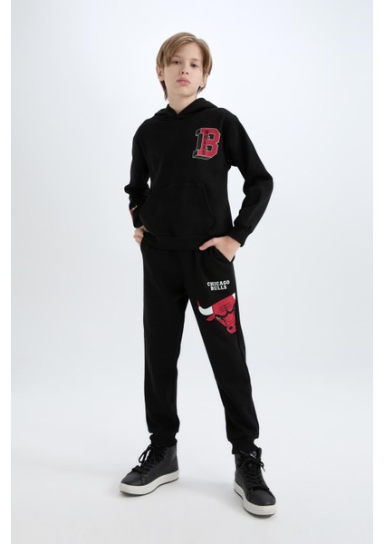 Erkek Çocuk NBA Chicago Bulls Beli Paçası Lastikli Jogger Eşofman Altı D8016A824WN fırsatları