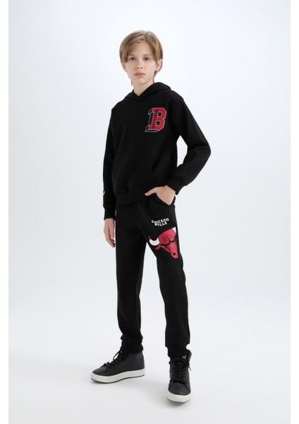 Erkek Çocuk NBA Chicago Bulls Beli Paçası Lastikli Jogger Eşofman Altı D8016A824WN indirimleri