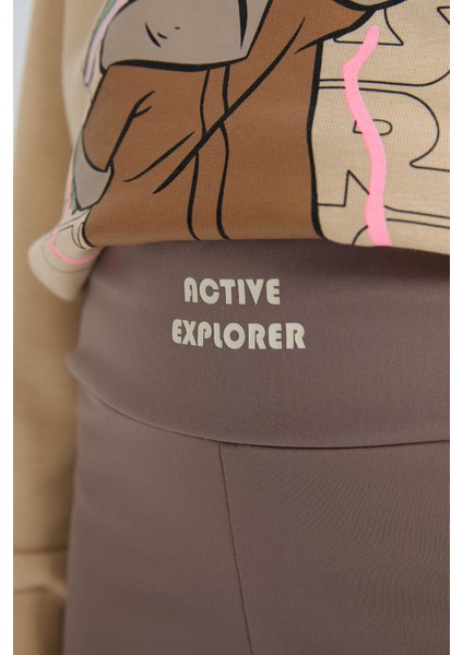 Kız Çocuk Standart Boy Baskılı Tayt D6550A824WN indirimleri