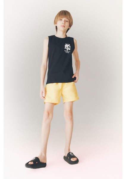 Erkek Çocuk Basic Düz Deniz Şortu B7494A825HS