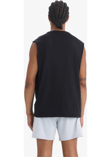 fit Boxy Fit Bisiklet Yaka Basc Düz Sporcu ATLET A1821AX25HS